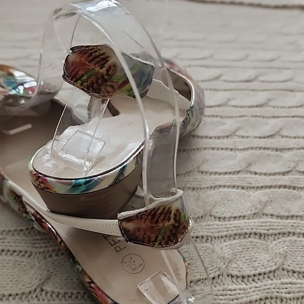 Peter Kaiser Tropical Floral Slingback Flats -Vibrant  Multicolor.7.5US - Picture 15 of 15